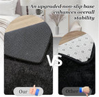 Fluffy 4x6 Area Rugs for Living Room Bedroom: Ultra Soft Shag Rug Non-Slip Non-Shedding Small Plush Bedside Rug Indoor Floor Carpets for Kids Room Playroom Entryway Nursery Dorms Home Decor Black