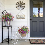 Artificial Flowers for Outdoors Spring Decoration, 12 Bundles Fake Flower Daisy with Realistic Eucalyptus Leaves, Faux Plants for Greenery Boxwood Porch Patio Garden Pot Lawn