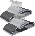 SONGMICS Conjunto de 50 Cabides Plásticos, Cabides com Abertura em U, que Economizam Espaço, 0,5 cm de Espessura, 41,5 cm de Comprimento, Gancho Giratório 360°, Cinza Claro e Escuro BRCRP41G-50