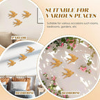 UKCOCO 3pcs Resin Swallow Wall Sculpture: Swallow Decorations Indoor Wall Art Crafts Living Room Bedroom Garden Decor, 4. 72x3. 54x0. 59in
