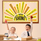 Summer Bulletin Board Set Classroom Affirmation Station Sunshine Decorations Summer Motivational Positive Wall Decor Growth Mindset Mental Health Posters for Teachers School Supplies