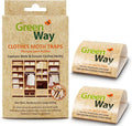 Greenway Clothing Moth Traps with Powerful Pheromone Lures for Effective, Odor-Free Closet Protection, Non-Toxic, Eco-Friendly & Long-Lasting Solution, 2 Packs (Includes 4 Traps & 4 Lures)
