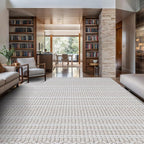 Modern Indoor Rug Stripe 4x6 Area Rugs for Living Room Luxury Kitchen Bedroom Durable Soft Geometric Durable Low and High Pile Stain Resistant Non Shedding Area Carpet 4x6