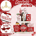 Mifoci 14 Pcs Christmas Tiered Tray Decor Rustic Christmas Decorations Snowman Santa Candy Wood Sign Xmas Table Tiered Tray Winter Farmhouse Rustic Table Decor for New Year Home Shelf Tabletop