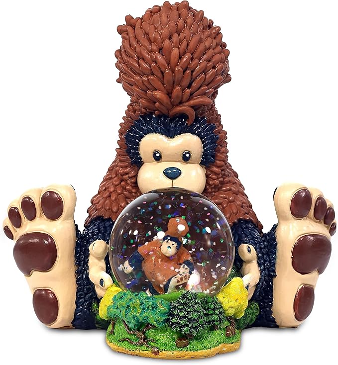 CoTa Global Big Foot Snow Globe – Sparkly Pink Glitter Snow Globe with Cute Animal Figurine, Decorative Tabletop Ornament, Collectible Globe Decor for Adults, Home, Desk, or Shelf Display - 45 mm