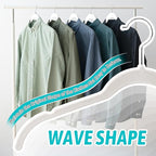 Premium Velvet Shirt Hangers 30 Pack, Non-Slip 360° Swivel Hook Slim Felt Hanger, Space Saving Flocked Hangers for Tank Tops, Blouses, Strappy Dresses(White)