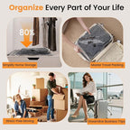 Vacuum Storage Bags Rechargeable Wireless Pump - 10 Pack Travel Storage Bags，Travel & Home Organizer Set, Multi-Size Space-Saving Bags, Perfect for Closet Luggage Bedding Clothing Storage