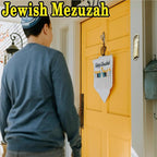 3 Pack Mezuzah with Scroll for Door - Jewish Mezuzah for Door Metal Cases with English and Hebrew Blessing for House Warming Hanukkah Gift (Antique Gold Silver Bronze)