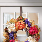 Haute Decor Adapt Adjustable Wreath Hanger, Top & Length Adjustable - Oil-Rubbed Bronze - Strong Metal Wreath Holder for Thick or Thin Doors
