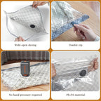 Travel Vacuum Storage Bags with USB Electric Pump, 9 Pack Compression Seal Bags for Luggage and Suitcase, Space Saver for Clothes and Clothing
