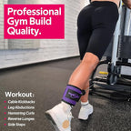 WALITO Ankle Resistance Bands with Cuffs, Exercise Bands for Legs and Butt, Booty Workout Equipment for Kickbacks and Hip Fitness Training