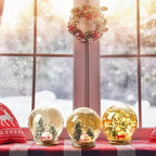 Jerify 16 Sets 3.58 Inch Christmas Plastic Clear Snow Globes Kit Water Globe with Screw Off Cap Artificial Christmas Trees Small Snowman Snowflakes for DIY Snow Globes Home Decoration Crafts (Cute)
