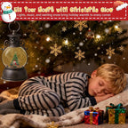 Christmas Snow Globe Lantern - Lighted Musical Water Globes with 6H Timer, Glittering Swirling Nutcracker & Train Scene, Battery/USB Powered Holiday Decoration for Indoor Christmas Decor & Gifts
