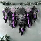 5 Pack Bohemian Ornaments,Dreamcatcher Gift Boho Native American Decor, Handmade Dreamcatcher for Girls, Boys, Adults, Kids Room,Witchy Gifts (Purple)