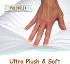 Pillowflex Synthetic Down Pillow Insert - 22x28 Down Alternative Pillow, Ultra Soft Oversized Standard Bed Sleeping Pillow, Large Rectangle Sham - 1 Decorative Pillow Form