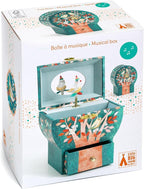 DJECO Musical Jewelry Box for Kids - Treasure Box Night Singing - Storage for Necklace, Bracelets, Rings, Earrings, Small Toys, Decorations, Keepsake & Trinkets - Safe for Ages 3+ Boys & Girls