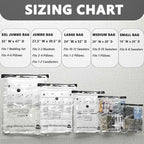 12 Jumbo Vacuum Storage Bags, Compression Packing Seal Space Saver Cubes for Clothing Bedding Comforters Blankets Pillows