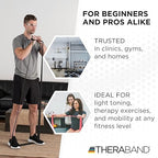 THERABAND Professional Resistance Band, Black Level 5 Special Heavy, 5 ft Exercise Band for Physical Therapy, Strength Training, Upper and Lower Body Workouts, Yoga and Pilates
