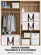 80 Pack Large Strong Moving Bags with Zippers & Carrying Handles - Water-Resistant - Heavy Duty Storage Tote for Space Saving, Fold Flat, Alternative to Moving Box (Semi-Transparent)