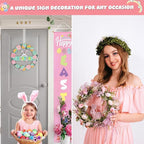 Wreath Hanger,12" Clear Wreath Hangers for Front Door Décor,3 Pack Easter Fall Wreath Door Hanger Hook,Non Scratch Over The Door Hooks for Hanging Christmas Wreath Decorations Clothes Outdoor Indoor