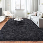Rugs for Living Room 5x7, Soft Shaggy Modern Shag Area Rug for Bedroom, Upgrade Non-Slip Plush Fluffy Carpet for Kids Boys Girls Room Home Decor Aesthetic, Charcoal Gray