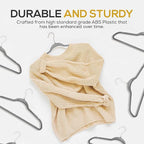 Premium Velvet Hangers 50 Pack Ultra Thin Non Slip Adult Felt Space Saving Slim Suit Hanger for Closet Heavy Duty Coat Pants Jackets Dress Hangers 360° Swivel Hook Hold Upto 10 lbs Gray