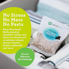 EarthKind Stay Away Moths - Moth Deterrent for Closet, Pantry & More - DIY Pest Control Pouches for Moths - with Cedarwood Oil & Geranium Oil - 4-Pack