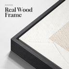 Large Framed Neutral Abstract Wall Art, 3 Piece Modern Canvas Prints Paintings Artwork for Walls, Minimalist Black Beige Pictures for Living Room Hallway Dining Room Bedroom Wall Decor -Total 30x60 In
