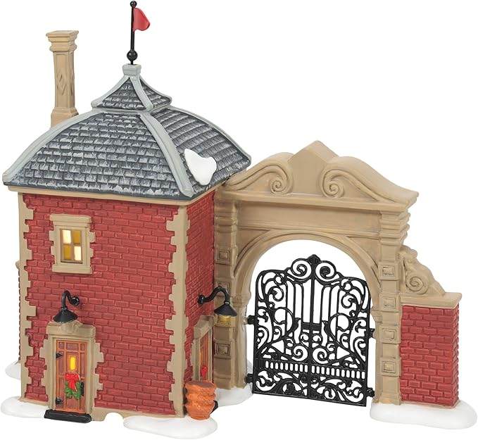 Department 56 Dickens Village Market Gate Lit Building, 6.22 Inch, Multicolor