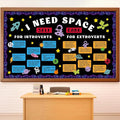 Outer Space Bulletin Board Set Astronaut Classroom Decorations I Need Space Self Care Mental Health Galaxy Planet Rocket Solar System Cutouts for Back to School Chalkboard Nursery Teacher Supplies
