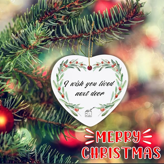 Jocidea Friendship Christmas Decorations - Sentimental Gifts for Women, Bridesmaid, Birthday, Long Distance Friends - Xmas Present