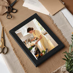 Lyeasw 3.5x5 Picture Frames Black 12 Pack, 3.5 x 5 Photo Frame Matte Wood Grain, Bulk 3.5 by 5 frames for Wall Hanging or Tabletop Display