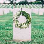Adjustable Cemetery Wreath Hangers with Protective Pads for Headstones - Fits 6-11 Inch Tombstones, Christmas、Easter、Memorial Day Grave Decor Wreath Holders, Width Adjustable Design - 2 Pack