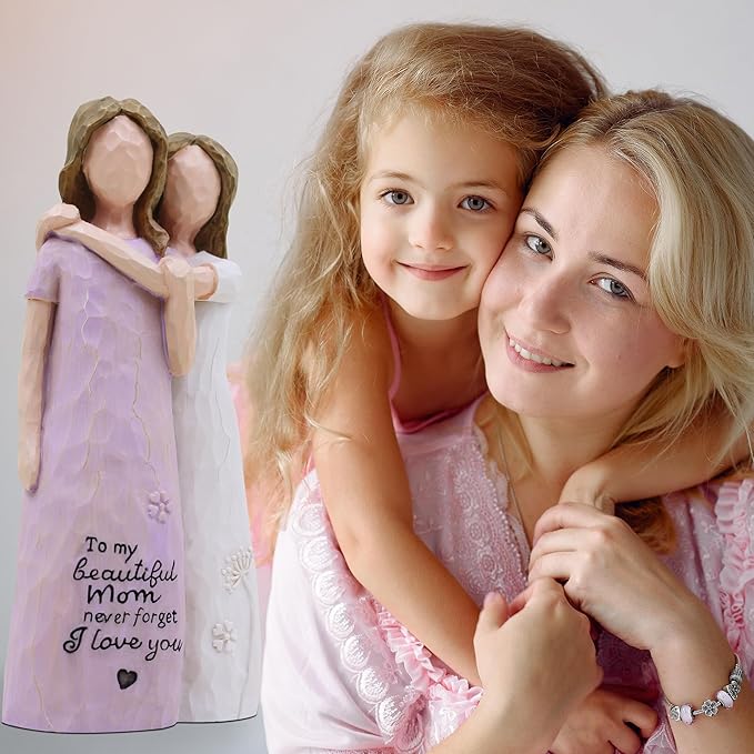 Mom Birthday Gifts, Mother of The Bride Gift, Mom Valentine Gift, Sculpted Hand-Painted Figurine