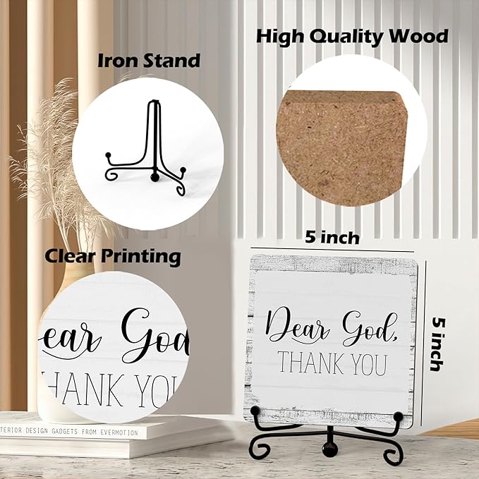 Home Decor, Farmhouse Shelf Decor For Living Room, Boho Aesthetic Table Decorations, Christian Gifts For Women Men, Entryway Tv Stand Fireplace Mantle Coffee Table Decoration (god-14)