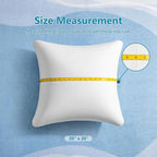 AM AEROMAX 20 ×20 Throw Pillow Memory Foam Pillow Insert - Square Accent Pillow for Decorative Cushion Bed Couch Sofa - Non-Deforming Over Time