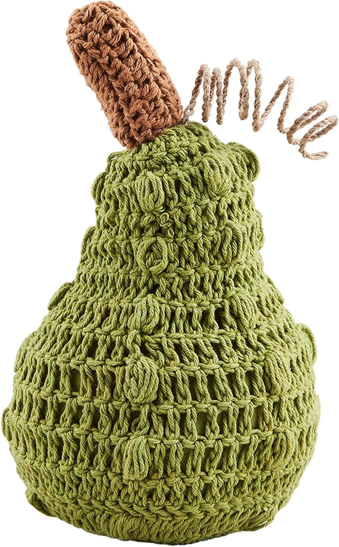 Mud Pie Crochet Small Gourd; 7 1/2" x 4 3/4" Dia