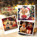 Christmas Snow Globes Lantern, Christmas Table Decorations with 8 Songs, 6H Timer, Battery & USB Powered Glitter Christmas Music Box Home Decor