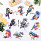 Hummingbird Window Hangings Ornament- 10Pcs Acrylic Bird Sun Catcher Decor, Art SunCatcher Tree Pendant for Gifts Indoor Outdoor Home Wall Living Room Spring Summer Garden Decoration