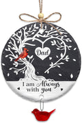 Hyturtle Cardinal Dad Memorial Ornament - I Am Always with You Stone Hanging Ornament with Red Bird - Sympathy Remembrance Gift for Loss of Father, Dad in Heaven Ornament Memorial 1