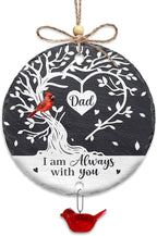 Hyturtle Cardinal Dad Memorial Ornament - I Am Always with You Stone Hanging Ornament with Red Bird - Sympathy Remembrance Gift for Loss of Father, Dad in Heaven Ornament Memorial 1