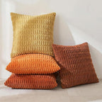 Fancy Homi 4 Packs Decorative Throw Pillow Covers for Living Room Couch Bed, Modern Farmhouse Boho Home Décor Accent Cushion Case, 20" x 20", Burnt Orange Series