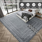 Fluffy Area Rugs 9x12 Living Room Bedroom: Ultra Soft Shag Rug Upgrade Non-Slip Non-Shedding Large Fuzzy Plush Carpet Indoor Floor Carpets for Kids Room Playroom Nursery Dorms Home Decor Light Gray