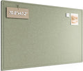 Fluxynara Large Bulletin Board, 70.8" x 47.2" Cork Board Alternative with 48 Safe Removable Adhesive Tabs, Foldable Felt Pin Board for Home Office, Classroom, Bedroom,Entryway for Walls—Sage