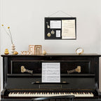 DAHAPYBOO Cork Board with Linen Black,Bulletin Board 17"x12" .Corkboards for Office Home School Message Board or Vision Board Decoration.