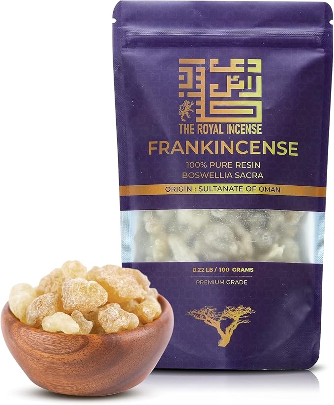 Frankincense Resins | Boswellia Sacra Frankincense Incense |Chruch Incense Olibanum Gum Bulk |Luban 100 Grams (3.5 Ounce)