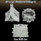 Medieval Blacksmith Shop TTRPG Buildings – 25mm Scale Unpainted RPG Terrain Set for Dungeons and Dragons, Scenario Pieces for Wargame & Role Playing – Medieval Village E AF1124E