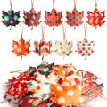 Tudomro 27 Pcs Fall Tree Decoration Autumn Thanksgiving Leaves Tree Ornaments Thanksgiving Decor 3D Felt Leaves Pumpkin Autumn Hanging Ornaments for Home Decor Party Favors(Cute Style)