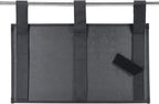 Zafit Hanging Bedside Caddy, Bedside Storage Organizer for Magazine, Phone, Remote control (6 Pockets-Black)