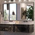Keonjinn 60 x 30 Inch Black Bathroom Mirror, Large Rectangular Matte Black Wall Mirrors for Bathroom Sink, Metal Framed Farmhouse Mirror, Wall-Mounted Rectangle Vaniy Mirrors(Horizontal/Vertical)
